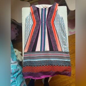 GB Girls Pink and Blue Patterned Dress